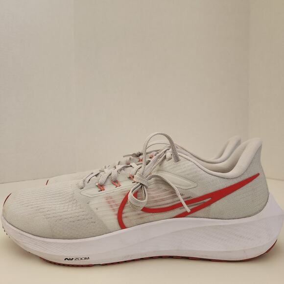 NIKE Men\'s Sneaker air zoom Pegasus 39, Platinum Tint Lt Crimson White Adobe, 12 main image 10